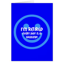 Funny smile retirement cards