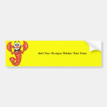 Funny Smiling Lobster Bumper Sticker