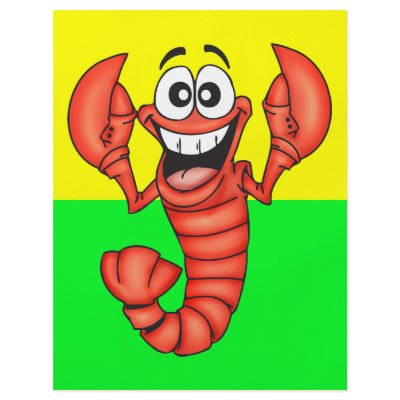 Funny Smiling Lobster Flyers by sagart1952