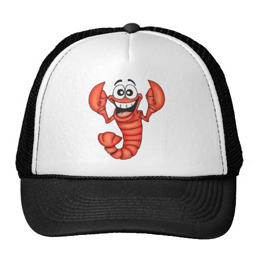Funny Smiling Lobster Mesh Hats