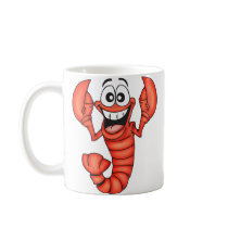 Funny Smiling Lobster Coffee Mugs