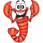 Funny Smiling Lobster Acrylic Cut Outs