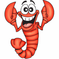 Funny Smiling Lobster Acrylic Cut Outs