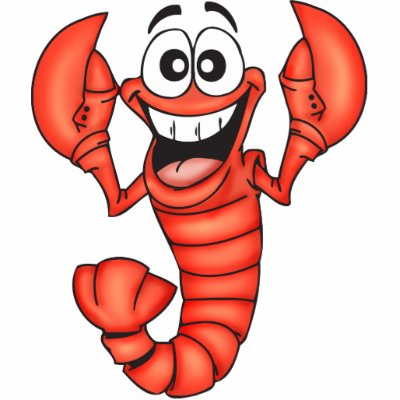 Funny Smiling Lobster Acrylic Cut Outs by sagart1952