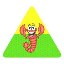 Funny Smiling Lobster Sticker