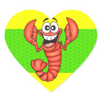 Funny Smiling Lobster Sticker