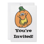 funny smiling pumpkin announcements