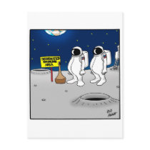 Funny Smoking in Space Cartoon Gifts