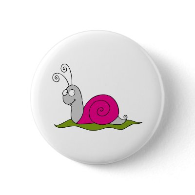 funny snail buttons by jessicafiorini