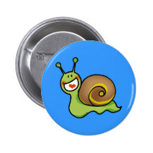 Funny snail pin