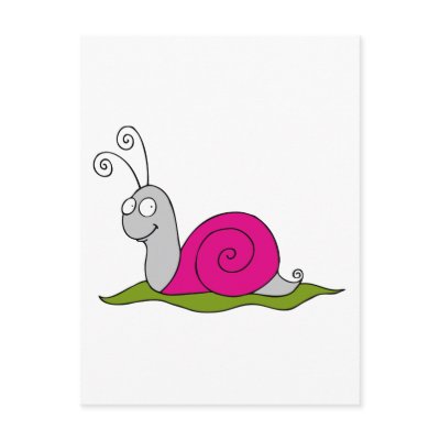 funny snail postcards by jessicafiorini