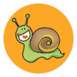 Funny snail stickers