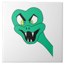 Funny Snake Cartoon. Tiles