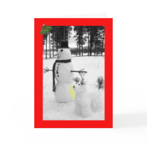 Funny snowman Christmas