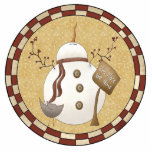 Funny Snowman Ornament photo sculptures