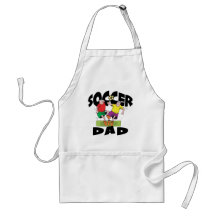 Funny Soccer Dad Father's Day Aprons