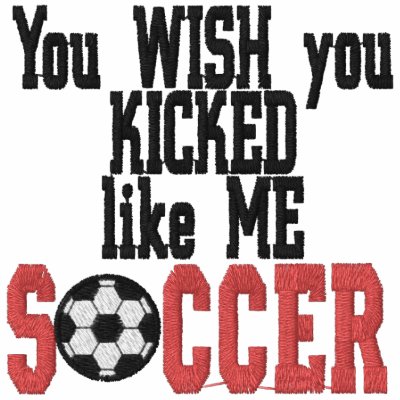 Funny Soccer Embroidered Shirt by fathersdaytshirts