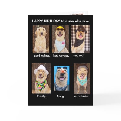 Funny Son Birthday by myrtieshuman