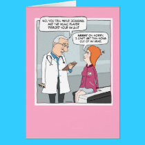 Funny Song in My Head Birthday Card cards
