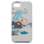 funny sophisticated bull cartoon iPhone 5 cover