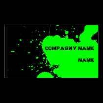 Funny splatter business cards