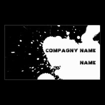 Funny splatter business cards