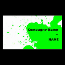 Funny splatter business cards