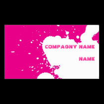 Funny splatter business cards