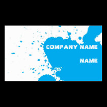 Funny splatter business cards