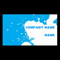 Funny splatter business cards