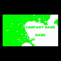 Funny splatter business cards