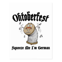 Funny Squeeze Me I'm German Oktoberfest Postcards