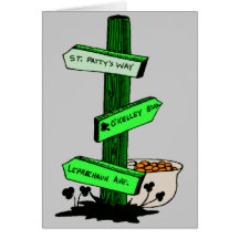 Funny St. Patrick’s Day Sign Post Card