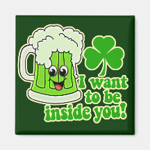 Funny St Patricks Day Green Beer Magnets