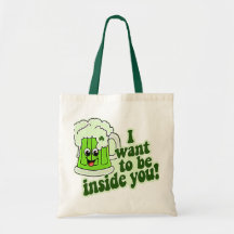 Funny St Patricks Day Irish Tote Bags