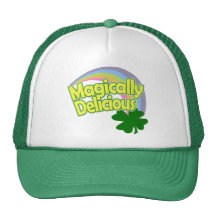 Funny St Patricks Day Rainbow Mesh Hat
