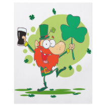 funny st pattys day leprechaun cartoon character personalized flyer