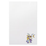 funny stork delivering baby hippo custom stationery