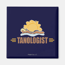 Funny Sun Tanning Fridge Magnets