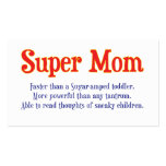 Funny Super Mom gifts and cards for your super mom