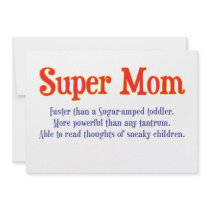 Funny Super Mom gifts and cards for your super mom