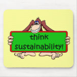 funny sustainability mouse pad