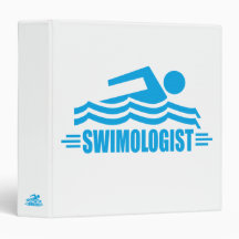 Funny Swimming 3 Ring Binder