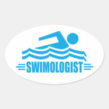 Funny Swimming Sticker