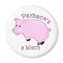 Funny Swine Flu Products Refrigerator Magnets