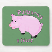 Funny Swine Flu Products Mouse Pads