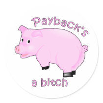 Funny Swine Flu Products Stickers