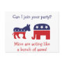 Funny switch political parties post cards