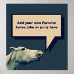 Funny Talking Horse Poster
