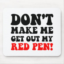Funny teacher mousepad